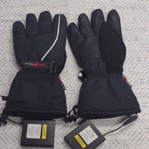 ActionHeat Men's Black Heated Gloves